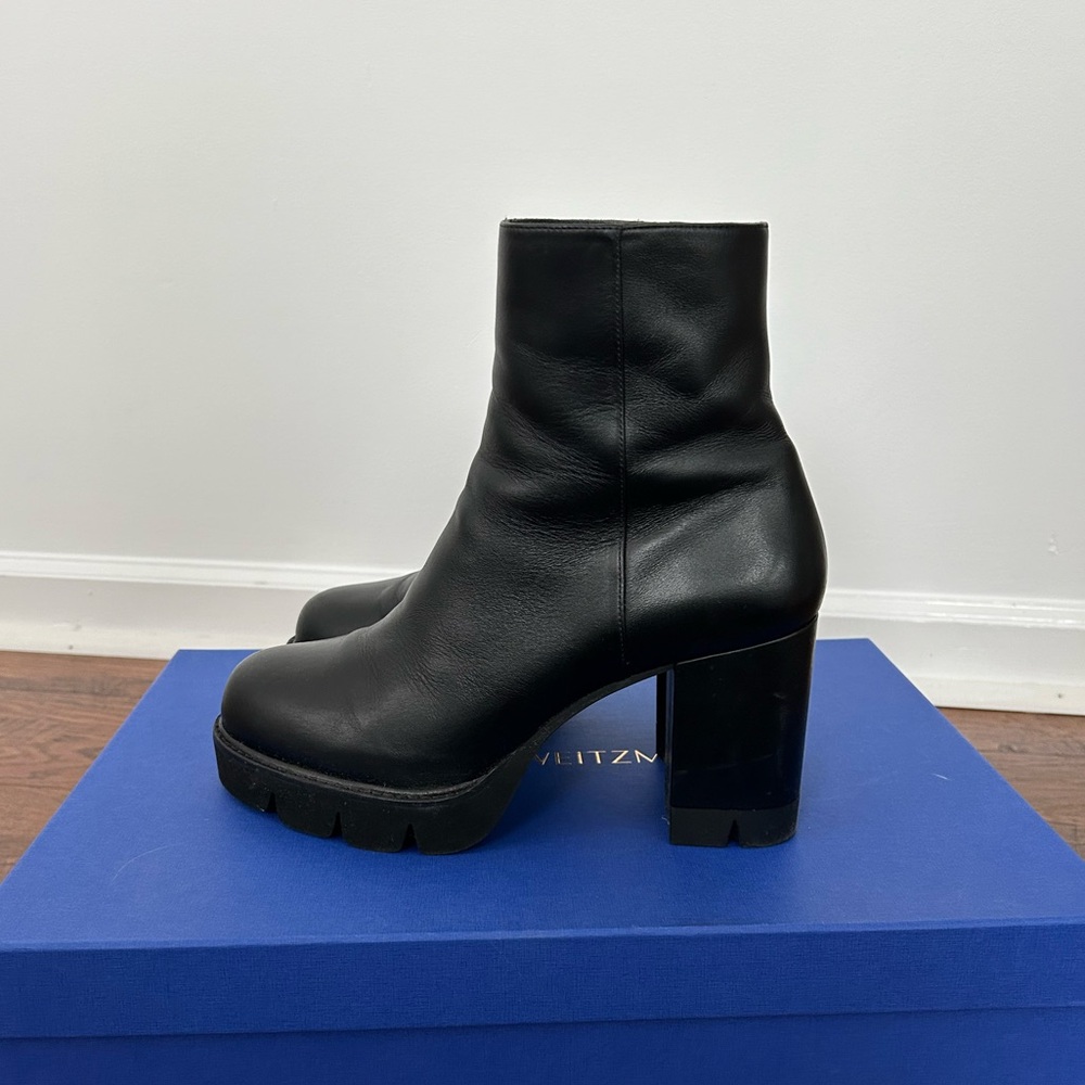 Stuart Weitzman Ande block heel bootie